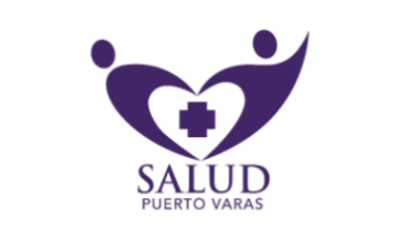 Logo de CESFAM Puerto Varas — Espacio Amigable y Elige Vivir Sano
